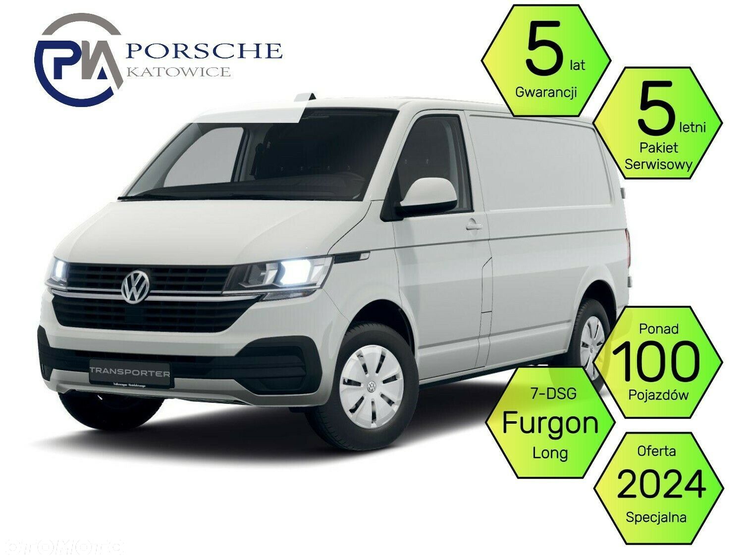 Volkswagen Transporter T6.1 Furgon 3400 2.0TDI 150KM 6b. 3m. - 1