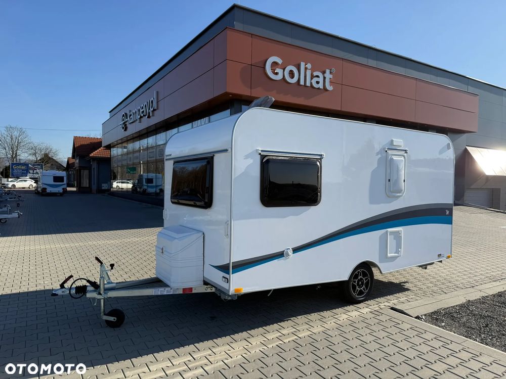 Niewiadów LAZUR przyczepa kempingowa NIEWIADÓWKA dla 4 osób z łazienką i WC 1000kg - 1