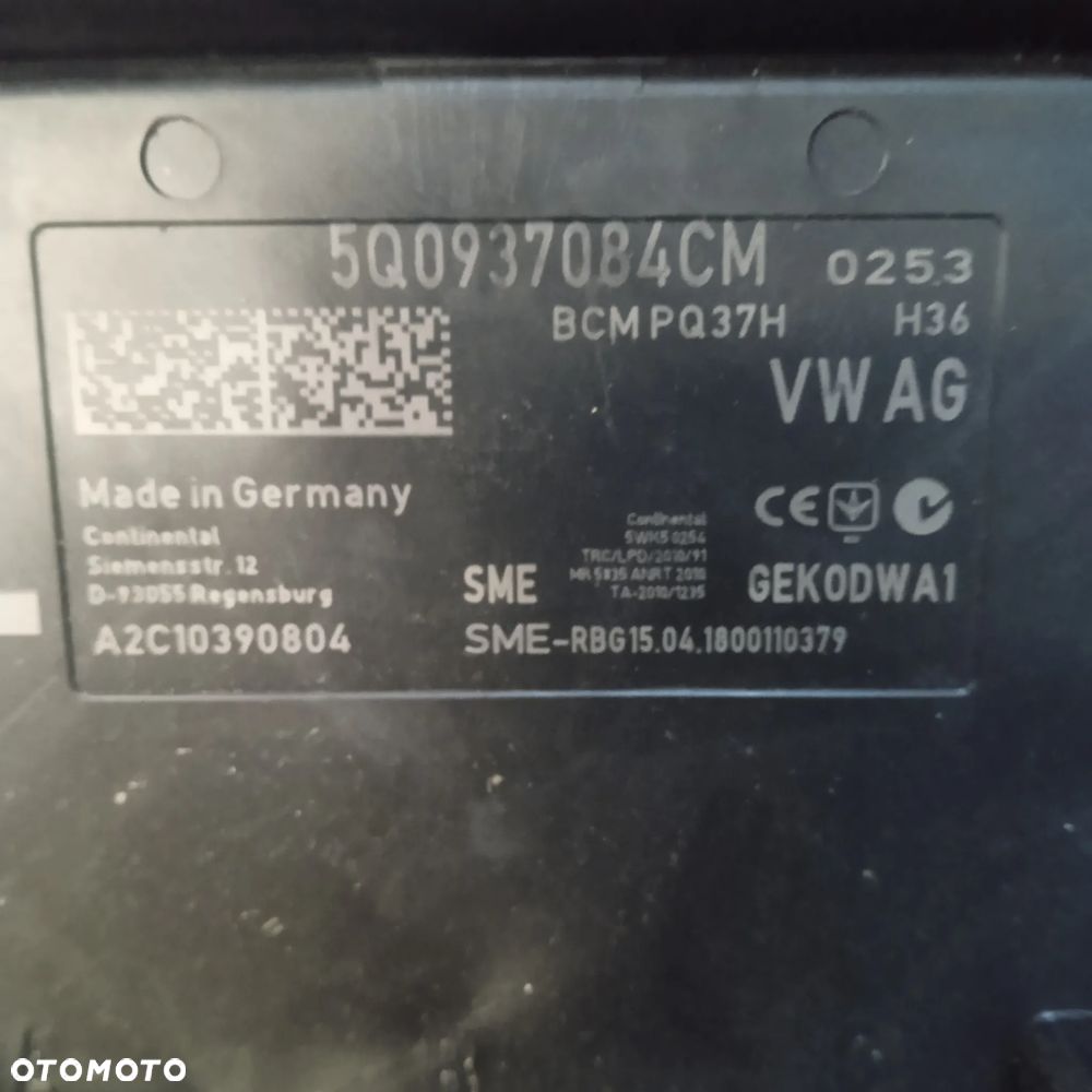 Moduł BCM 5Q0937084CM - 2