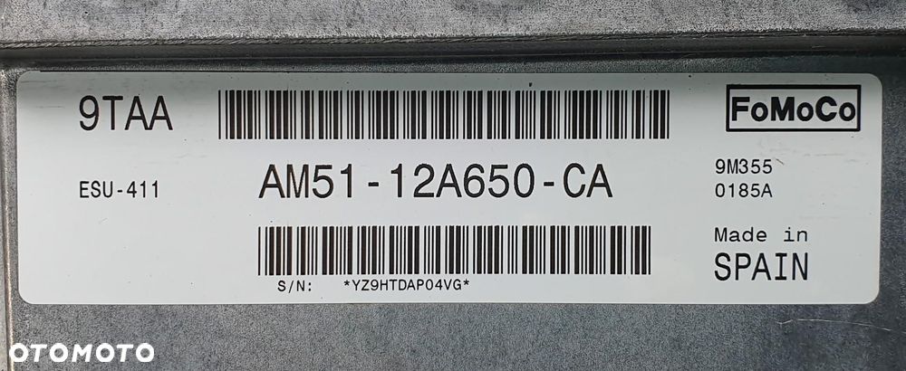 KOMPUTER STEROWNIK SILNIKA FORD FOCUS MK2 2.0 16V AM51-12A650-CA 9TAA - 3
