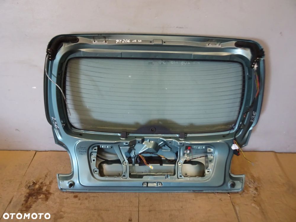 KLAPA TYŁ TYLNA SZYBA BAGAŻNIKA PEUGEOT 206 98-03 LAK:KRV NR236 - 11