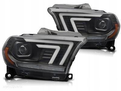 Lampy Reflektory Dodge Durango 10-13 Xenon Black Led Tube Seq - 1