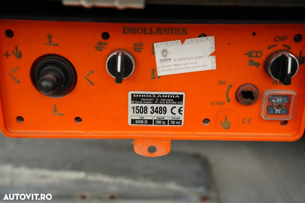 Scania P 320 / SOLO / CORTINĂ - 8.5 M / 4X2 / DHOLLANDIA LIFT / PODEA REZISTENTĂ / EURO 6 - 19