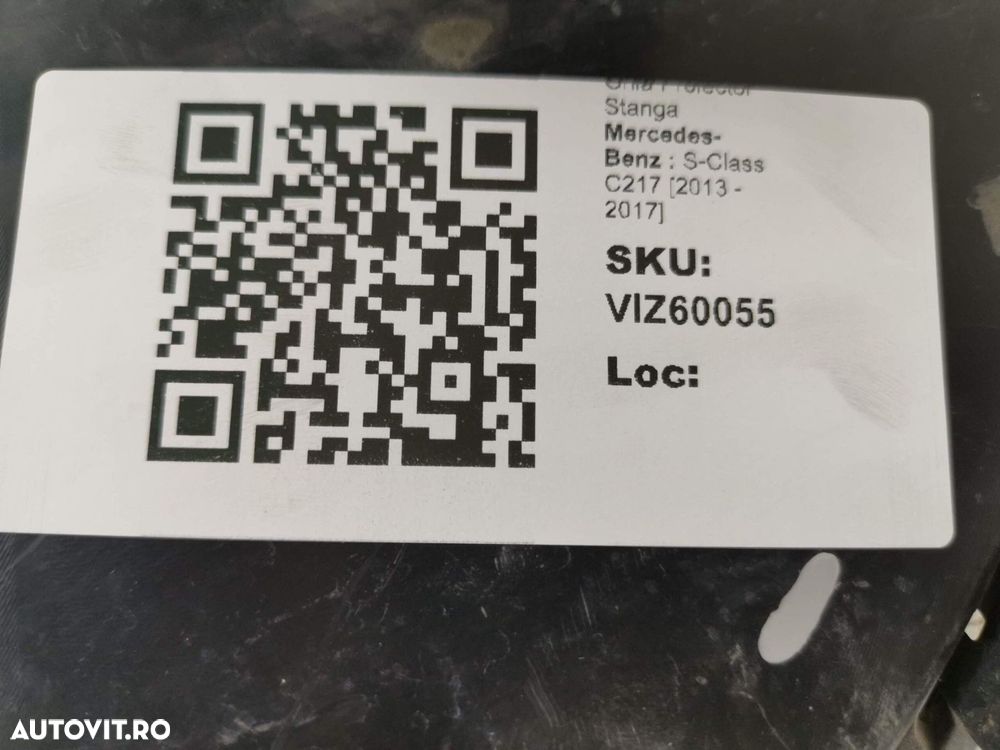 Grila Proiector Stanga Mercedes-Benz  S-Class C217 2013 2014 2015 2016 - 8