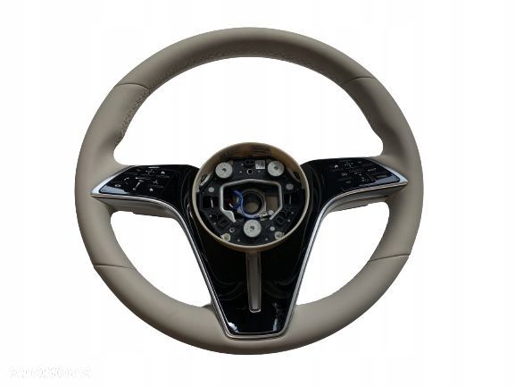 MERCEDES W213 W223 KIEROWNICA SKÓRA GRZANA ŁOPATKI - 11