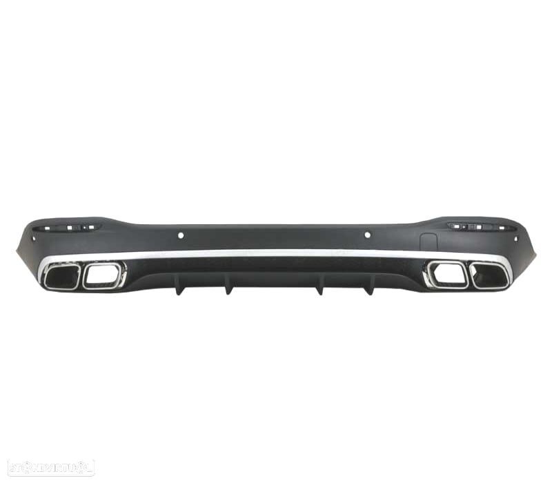 DIFUSOR TRASEIRO MERCEDES GLE W167 20- + PONTEIRAS DE ESCAPE LOOK AMG GLE63 - 4