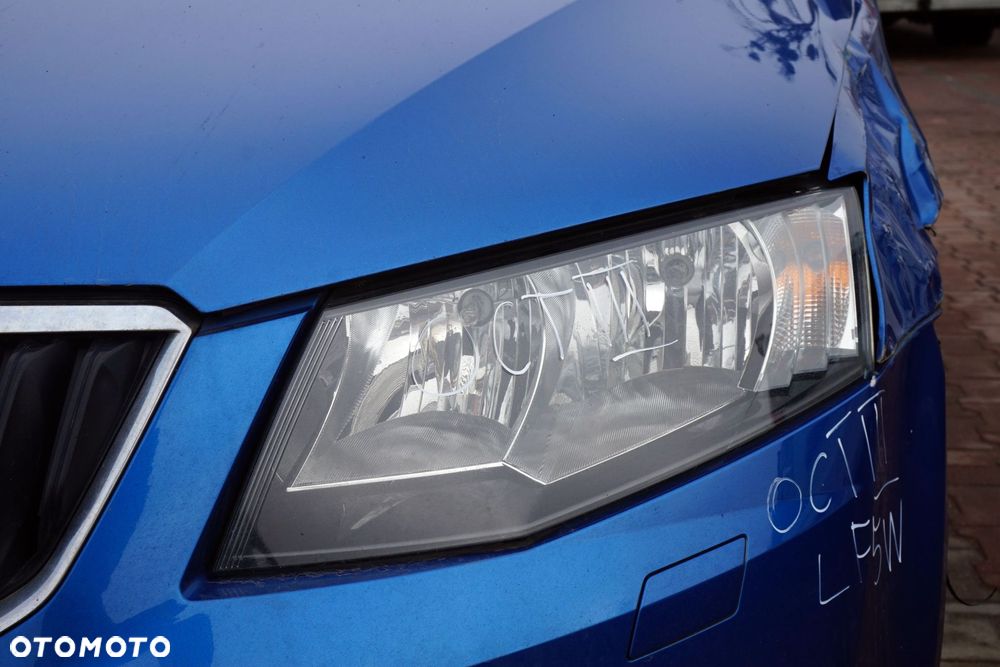 MASKA ZDERZAK BŁOTNIKI LAMPY OCTAVIA III 5E5 LF5W RADAR SPRYSKI SKODA 2012-2016 NIEBIESKI PRZÓD KOMPLETNY - 16