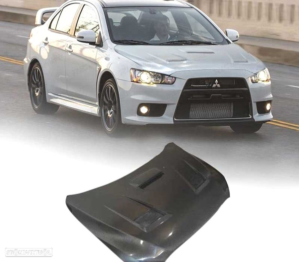 CAPÔ PARA MITSUBISHI EVO X CARBONO