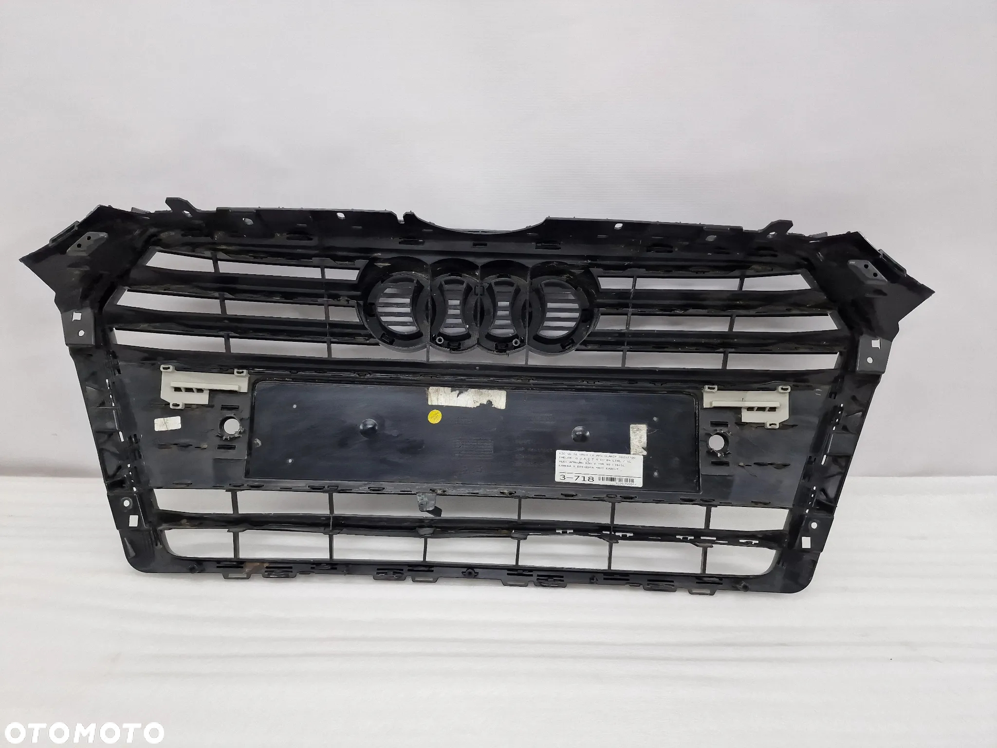 AUDI A4 B9 S-LINE 8W0 COMPETITION  14- ATRAPA / GRILL PRZEDNI PRZÓD CZARNY , NR 8W0853651AB , NR AUKCJI GL40 - 21
