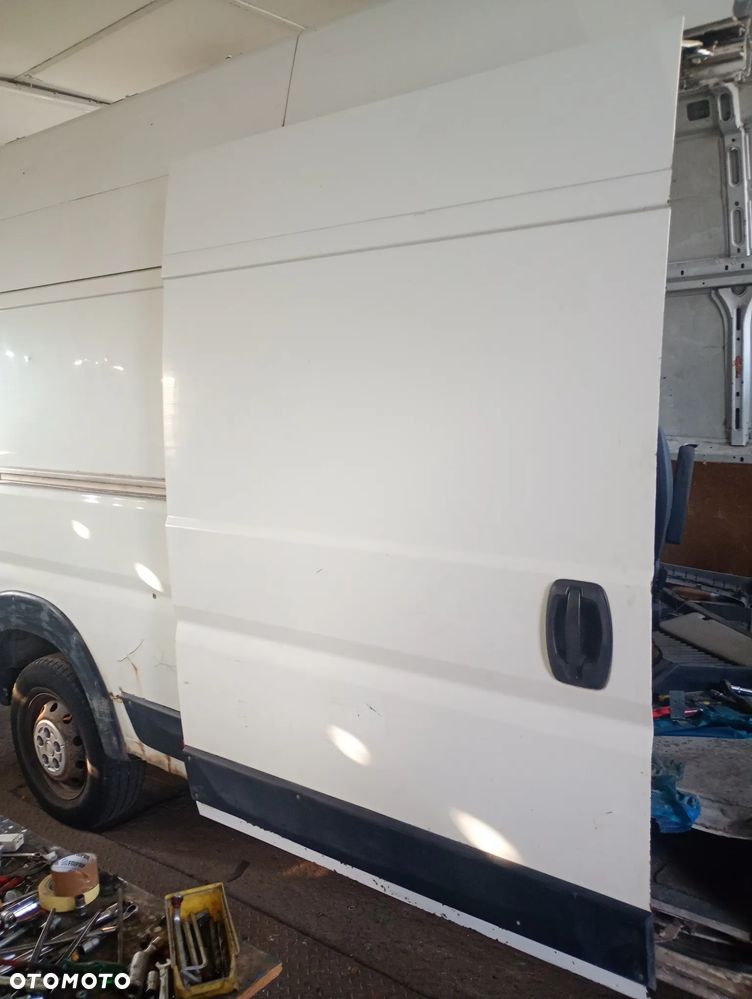 F.V BIAŁE Drzwi PRAWE PRZESUWNE H2 uzbrojone KOMPLETNE  PEUGEOT BOXER FIAT DUCATO DRZWI BOCZNE SUWANE H2 CITROEN JUMPER - 1