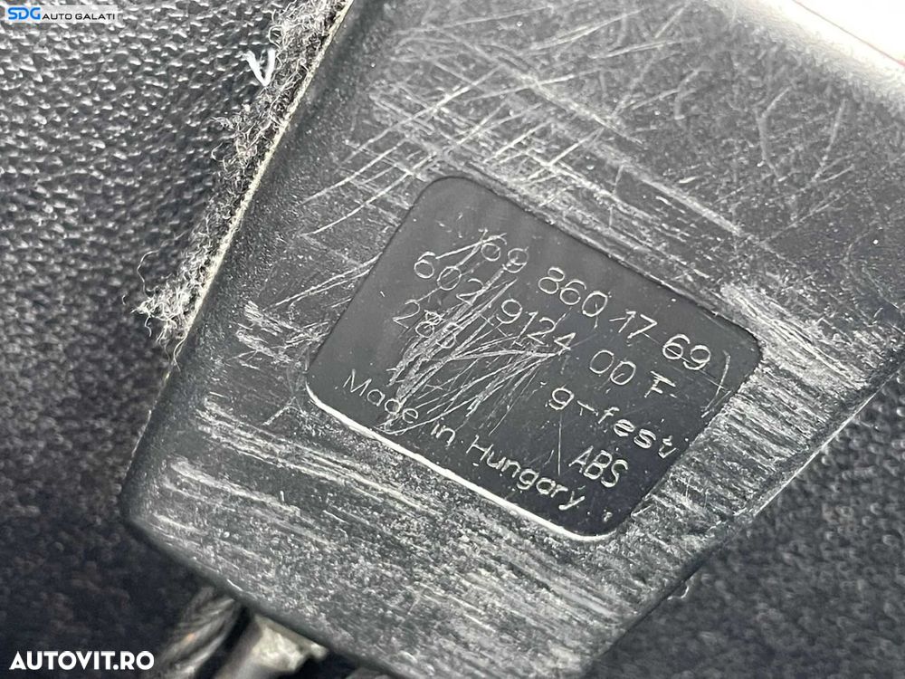 Pretensionare Capsa Pretensioner de la Scaun Dreapta Fata Pasager Mercedes W245 Clasa B Class 2005 - 2012 Cod 1698601769 - 2