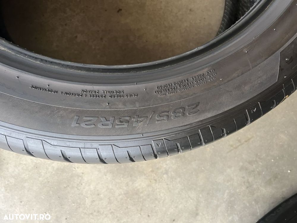 vând 4 anvelope 285/45/21 hankook de vară la 6,5mm - 5