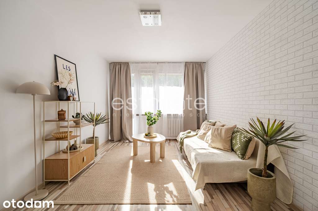 Rozkładowe 2 pokoje | balkon z widokiem na park