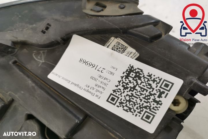 Far Dreapta Original Xenon Avariat Audi A3 8V (facelift) 2016 2017 201 - 8