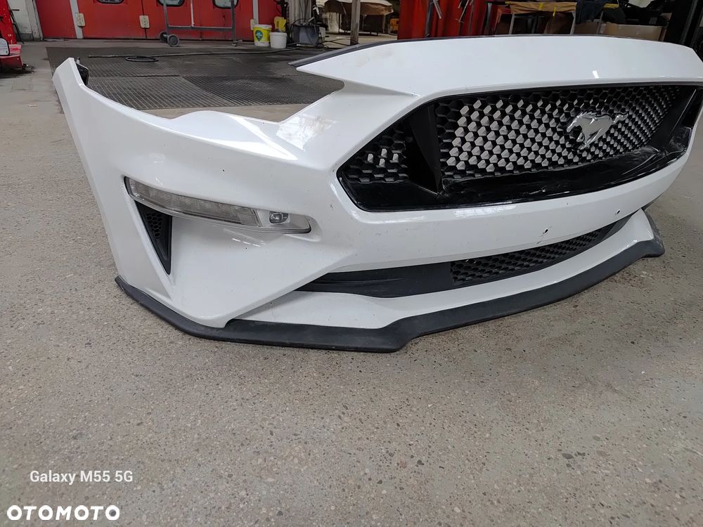 Maska pokrywa silnika zderzak przedni Mustang MK6 polift fartuch prawy górny Oem, listwy nakładki progowe - 16