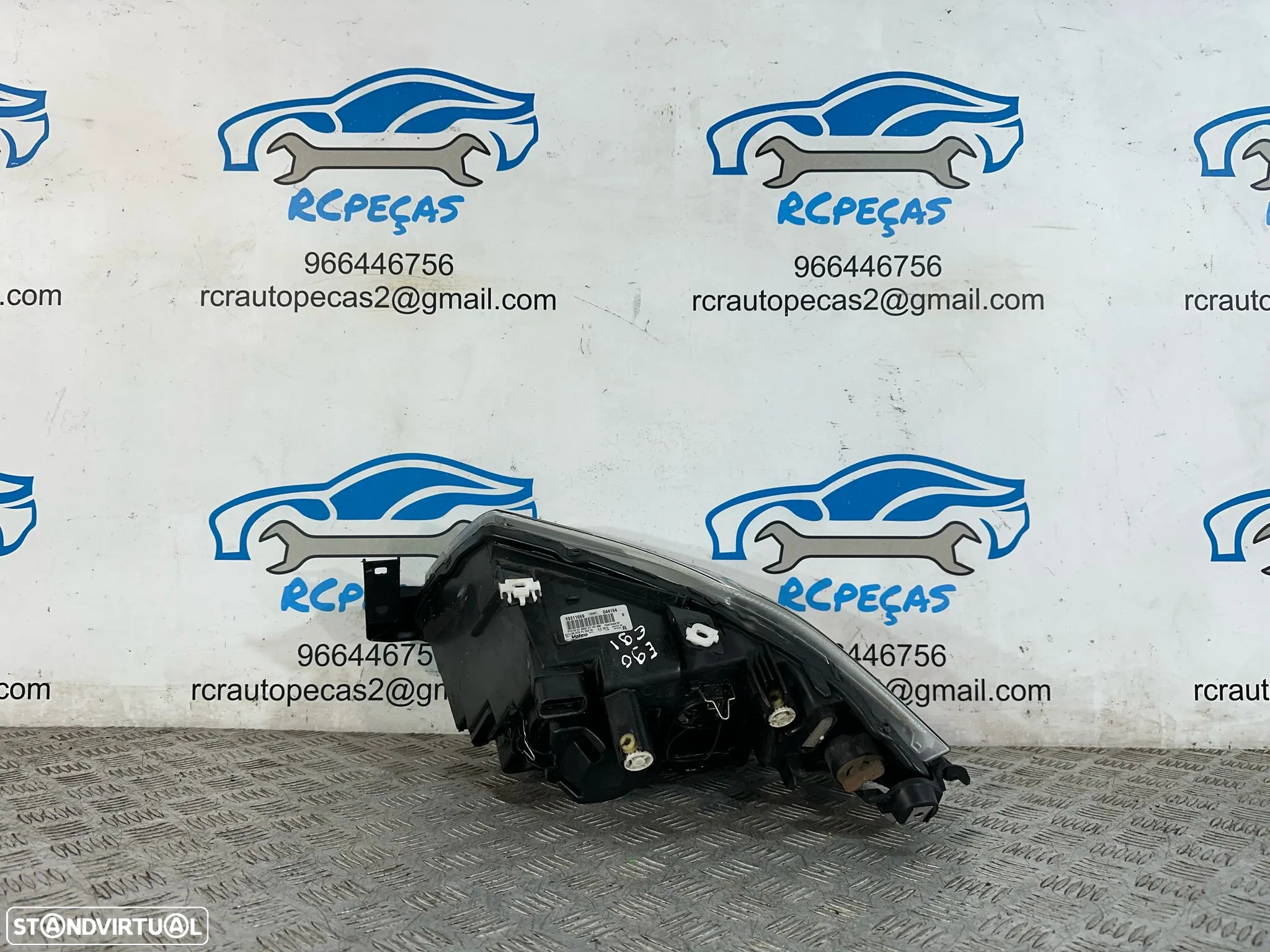 .Farol Otica Frente Frontal Direita Original Halogenio Valeo BMW Serie 3 E90 Carro Sedan E91 Touring Carrinha 6 942 722 2004 - 2008 - 5
