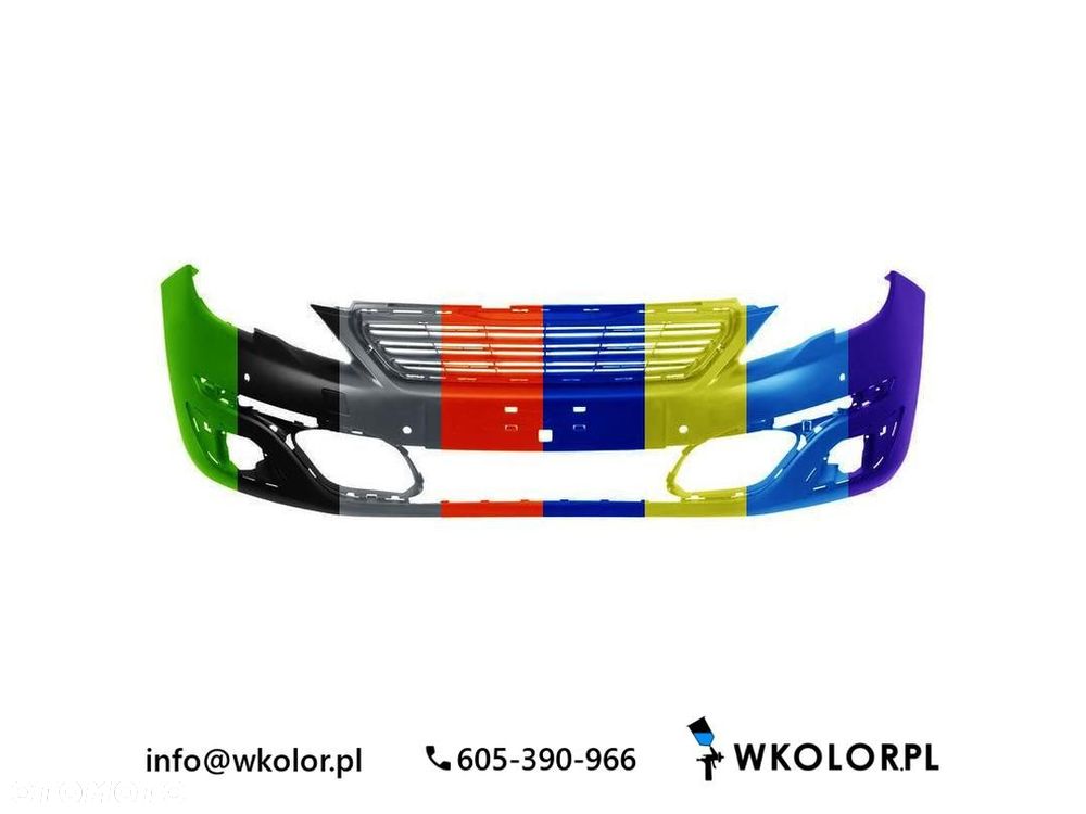 NOWY ZDERZAK PEUGEOT 308 II 2014-2021 LAKIEROWANY W KOLOR - 1