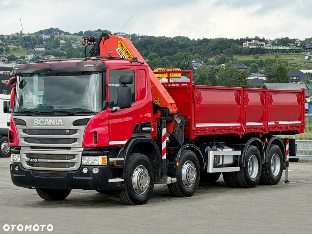 Scania P 400 * WYWROTKA 6,20 m + PK 27001-EH E + PILOT * 8x4 * STAN BDB - 4