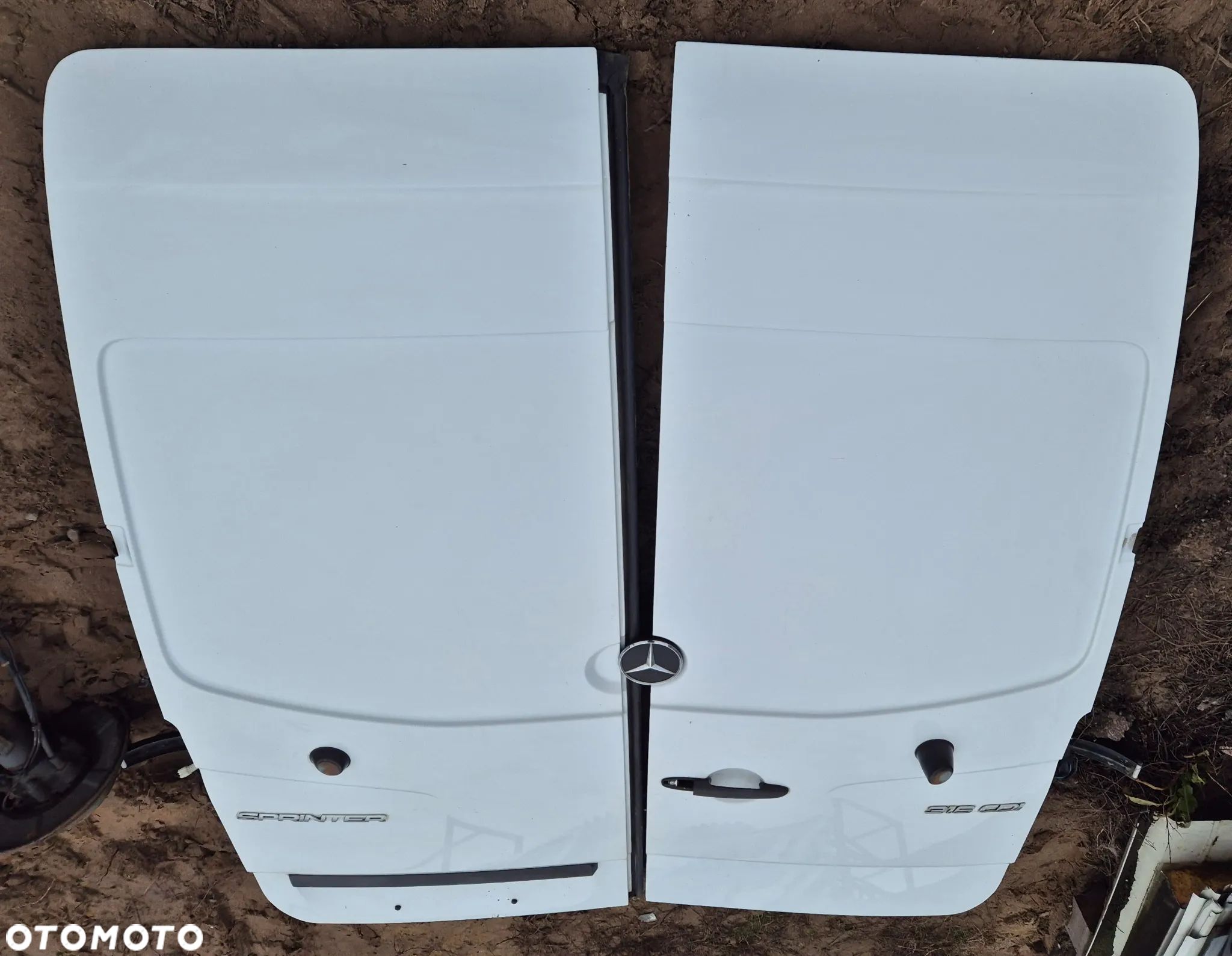 Drzwi Tył Tylne PRAWE LEWE Wysokie Białe Mercedes Sprinter 906 Volkswagen Crafter - 1