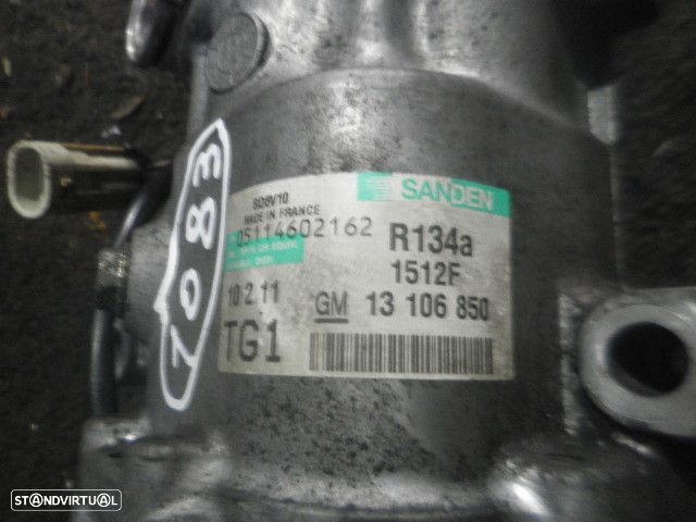 Compressor AC 13106850 R134a 1512F SUZUKI SWIFT 4 2011 1.3DDIS 75CV 5P BRANCO SANDEN - 3