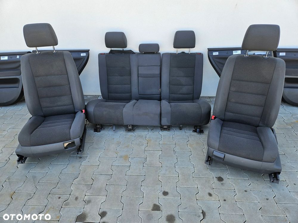 VW TOUAREG 7L 03-09R FOTEL FOTELE KANAPA KOMPLET MATERIAL TAPICERKI DRZWI - 2