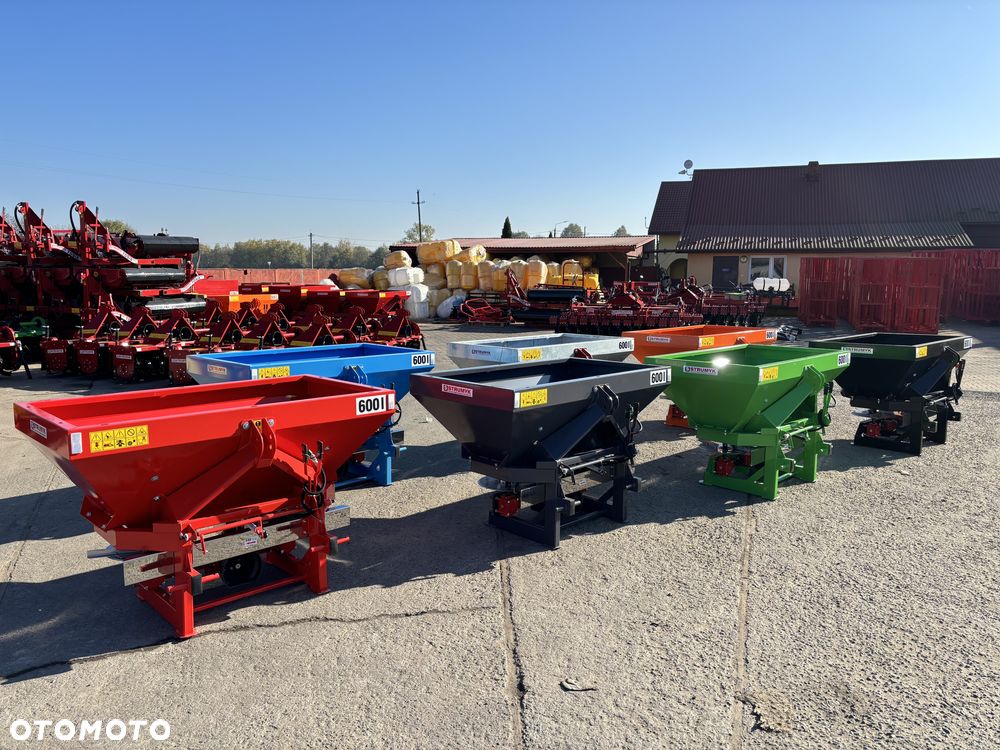 Dwutalerzowy rozsiewacz nawozów STRUMYK siewka do nawozu, siewnik 400-1200L sito/ tarcza z kwasówki/ przekładnia aluminiowa/ plandeka / sito - 8