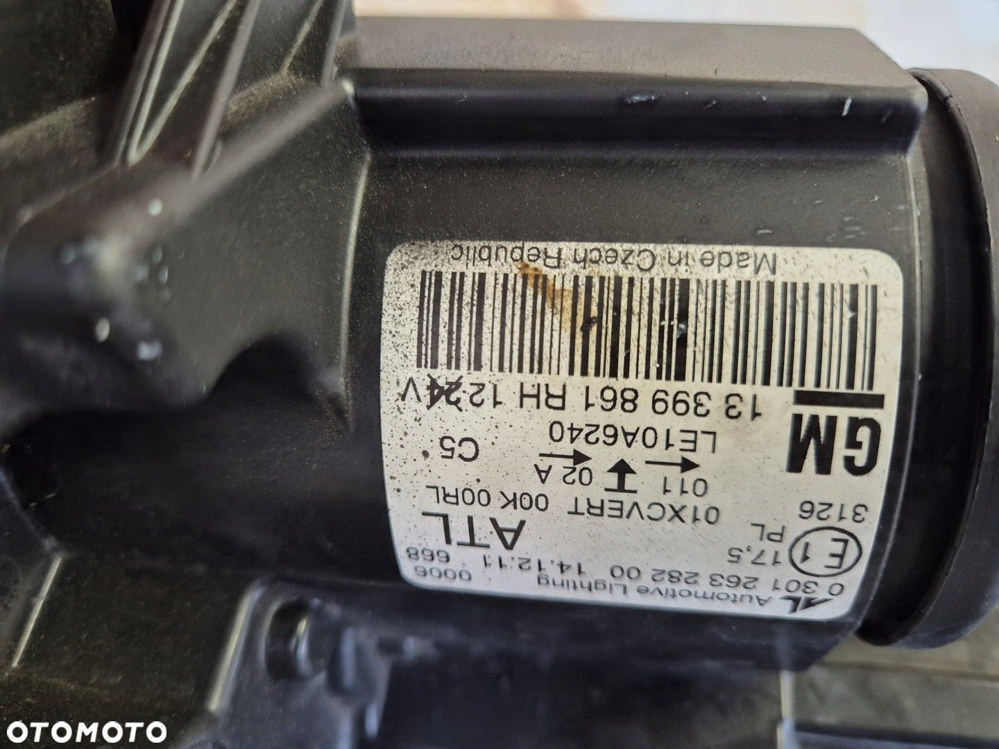 opel zafira c xenon skrętny z ledem europa prawa lampa - 8