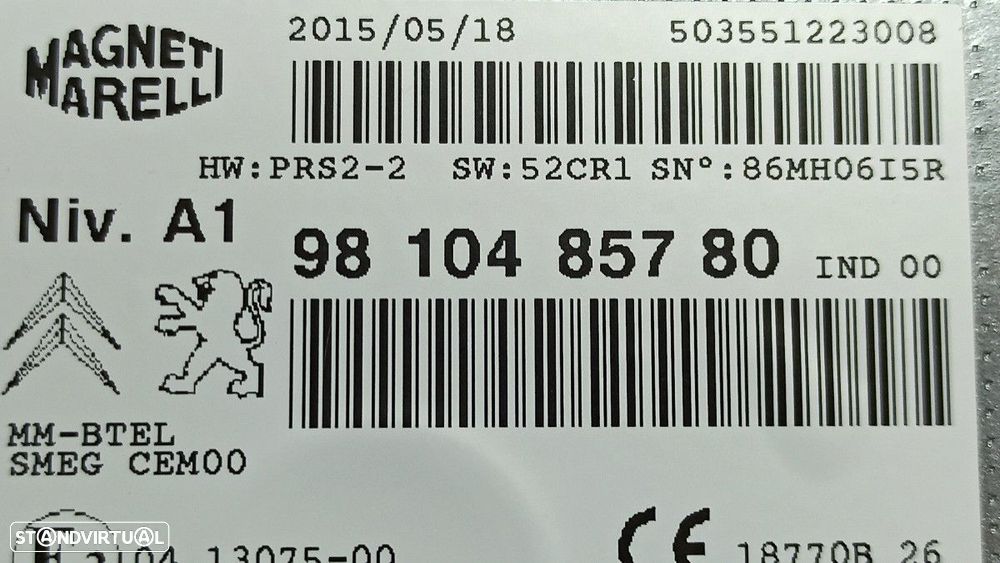 SISTEMA AUDIO / RADIO CD CITROEN C4 PICASSO FEEL - 2