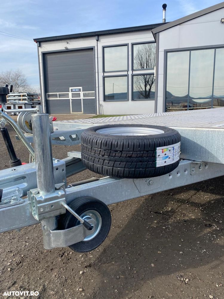 Niewiadow Remorca/Platforma auto,3 axe ,8.5m, JUPITER plina - 5