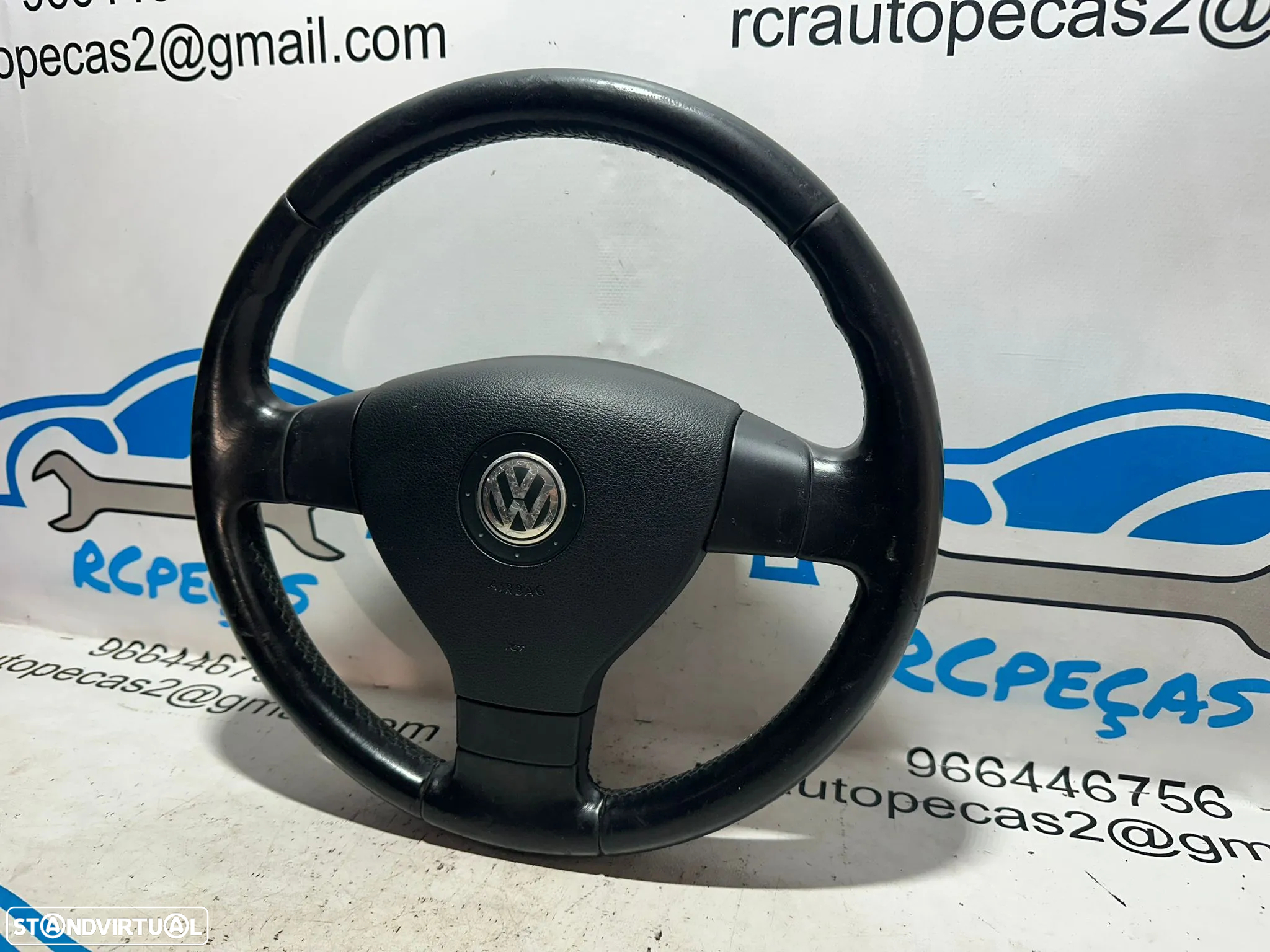 Volante Pele Original VW Volkswagen Golf 5 MK5 1K 1M0419091M - 4
