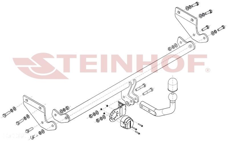 Hak holowniczy + WIĄZKA 7PIN do Kia Rio II Sedan od 2005 do 2009 - 2