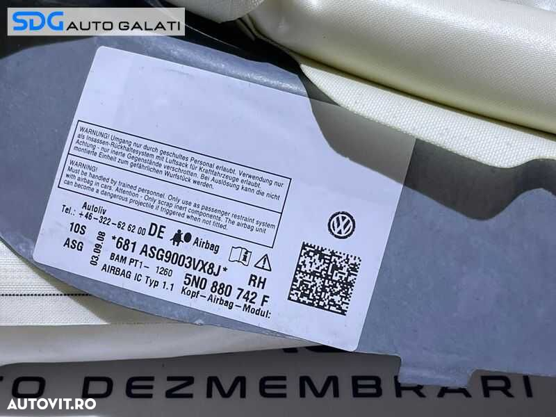 Airbag Cortina Dreapta VW Tiguan 2008 - 2012 Cod 5N0880742F [Lc1511] - 3