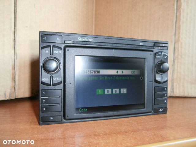NAWIGACJA SKODA OCTAVIA I SUPERB 1U0035191B MFD KOD PIN KPL. PASSAT B5 GOLF IV BORA - 4