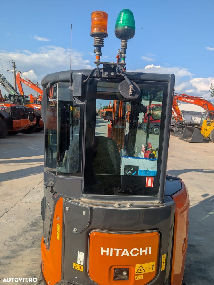 Hitachi ZX33U-6, 3,7tone, 2023, 2.291h, CUPLA RAPIDA HIDR+3 CUPE NOI, lama nivelare, ad sapare 3,5m, latime 1,55m, inst picon pe brate, aer conditionat, radio, produs in JAPONIA, posibil leasing 4 ani-PROMOTIE 36.900 EUR+Tva - 32