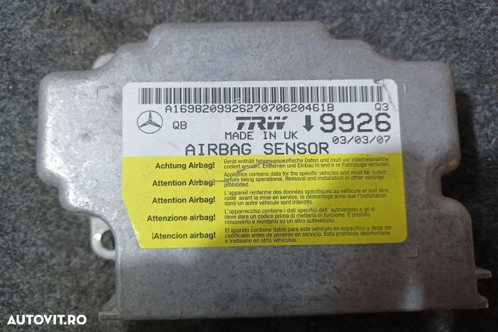 Calculator airbag A1698209926 Mercedes-Benz B-Class W245 [2005 - 2008 - 4