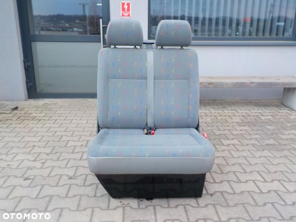 VW T5 T6 FOTEL PODWÓJNY PASAŻERA PRZÓD DWÓJKA INKA - 1