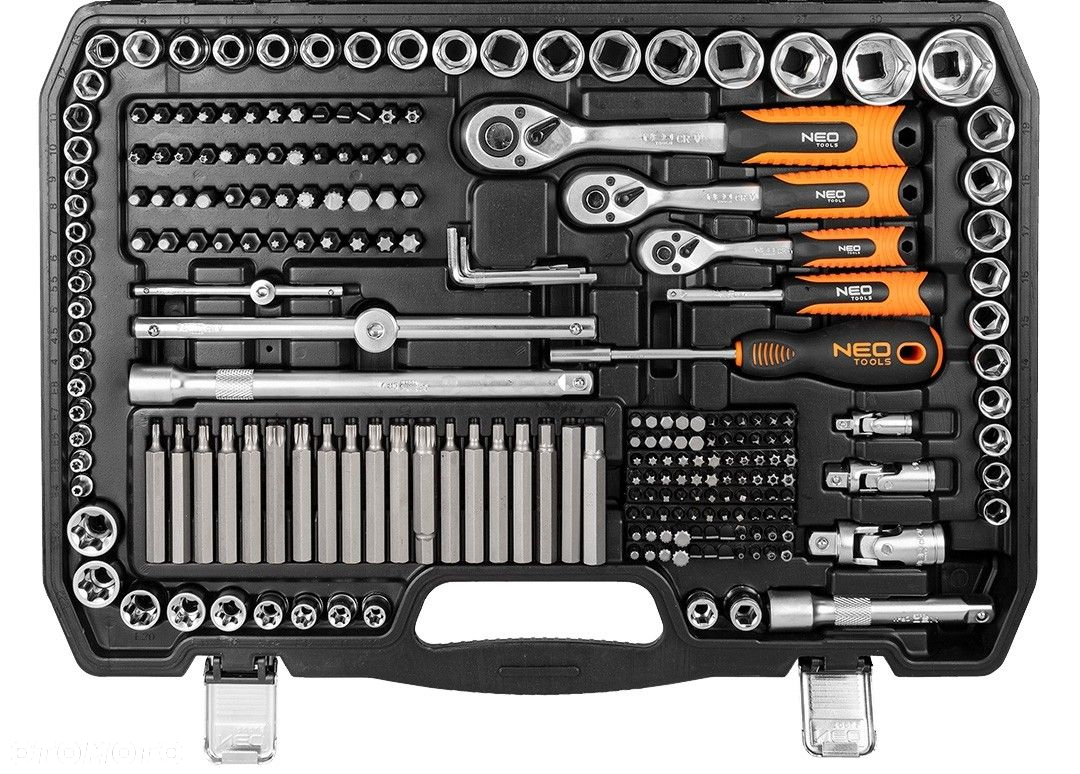 NEO KLUCZE NASADOWE 1/4" 3/8" 1/2" ZESTAW NARZĘDZIOWY NASADKI TORX 300 EL. - 6