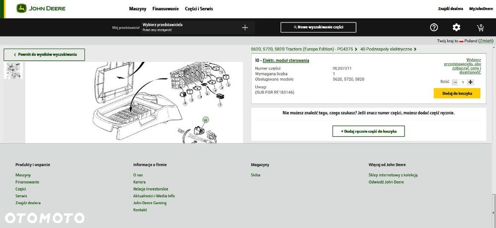 Stabilizator napięcia sterownik John Deere RE207311 RE183146 - 3