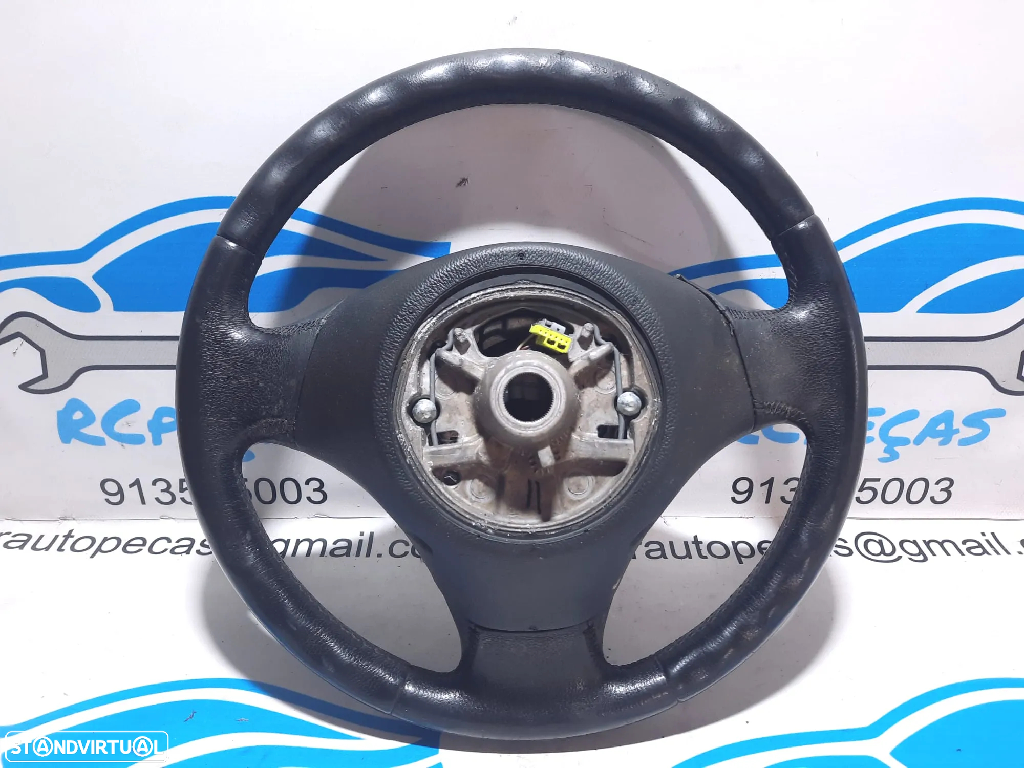 VOLANTE GUIADOR COMPLETO BMW SERIE 3 E90 SEDAN 32306771411 6771411 E91 TOURING E92 COUPE E93 CABRIO X1 E84 PELE AIRBAG - 7
