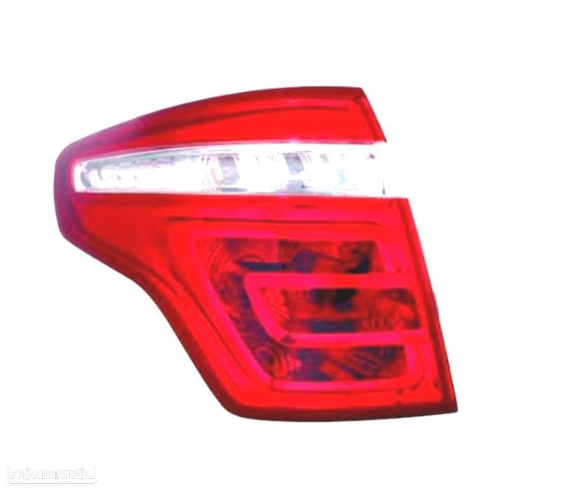 FAROLINS TRASEIROS CITROEN C4 PICASSO 06-11 VERMELHO BRANCO - 2