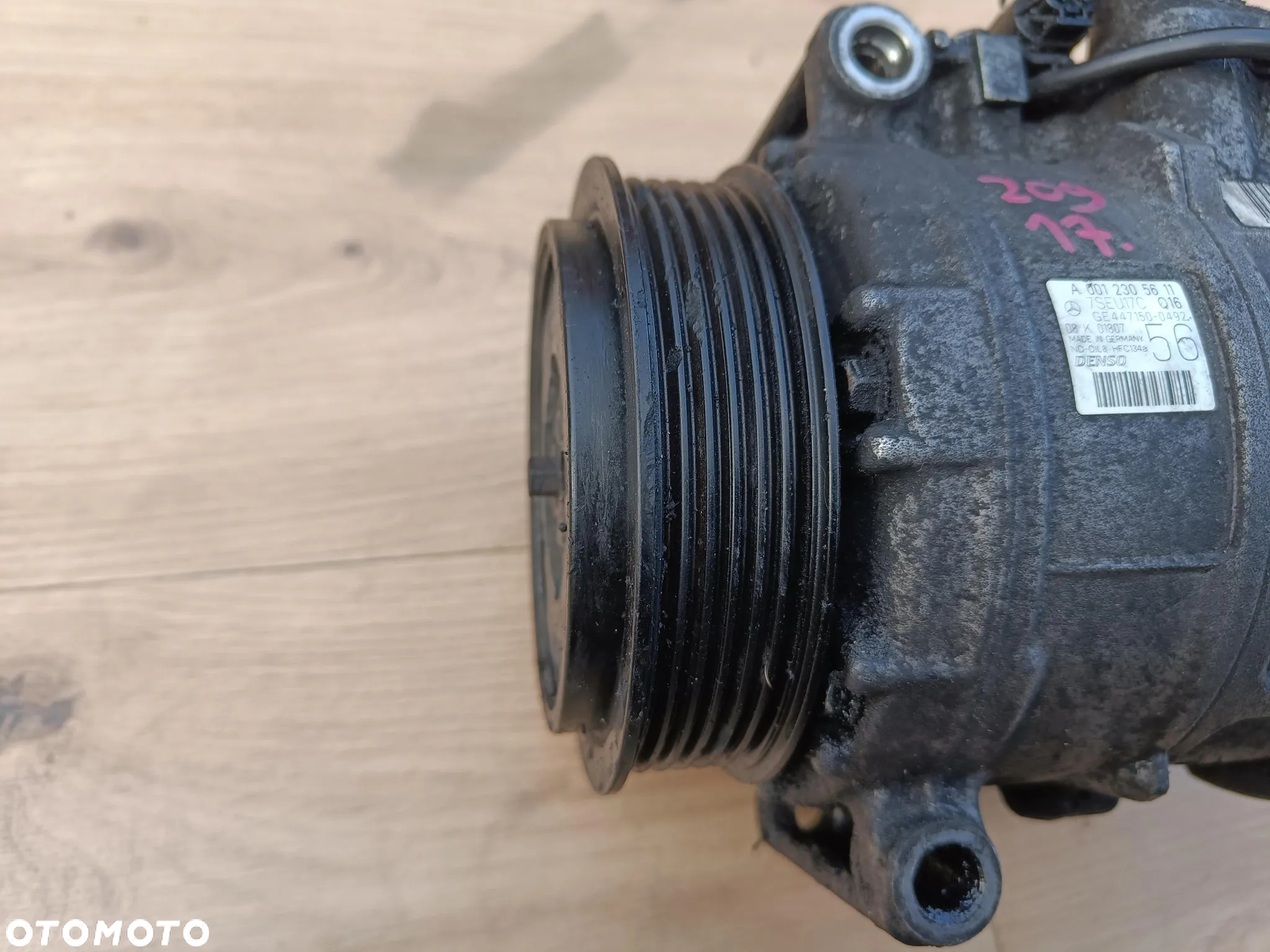 MERCEDES W203 W209 CLK W211 W220 2.2 2.7 3.2 CDI DIESEL SPRĘŻARKA KLIMATYZACJI A0012305611 - 4