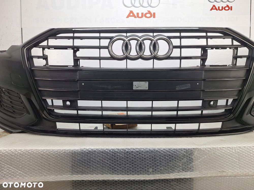 ZDERZAK AUDI A6 C8 4K 4K0 S-LINE 2019-2023 BLACK EDITION GRILL KRATKA - 2