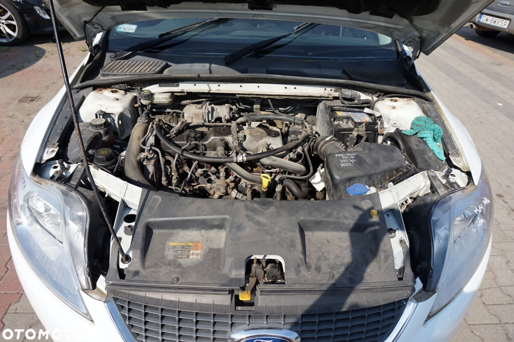 FORD MONDEO IV MK4 KOMBI 2007 F6 1.8 TDCI QYBA 125KM MMT6 BIAŁY FROZEN na części - 9