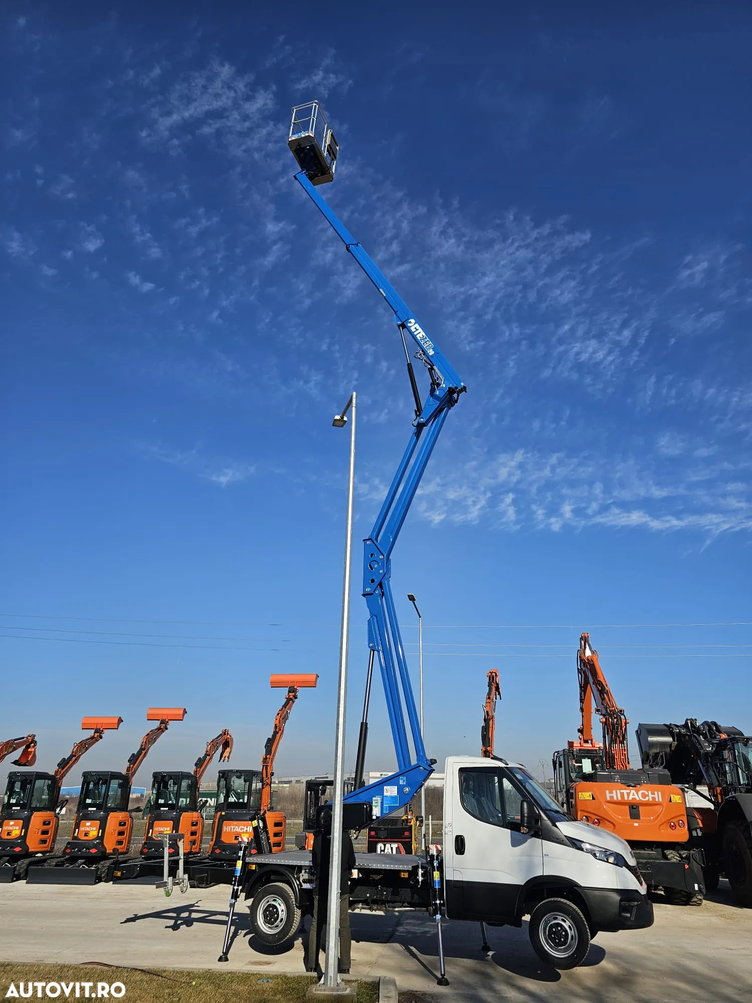 Iveco NACELA la 20m, marca CTE din Italia, sasiu Daily 3,490kg permis cat B, ridica 250kg, posibilitate leasing, PROMOTIE 81900 EUR+Tva - 7