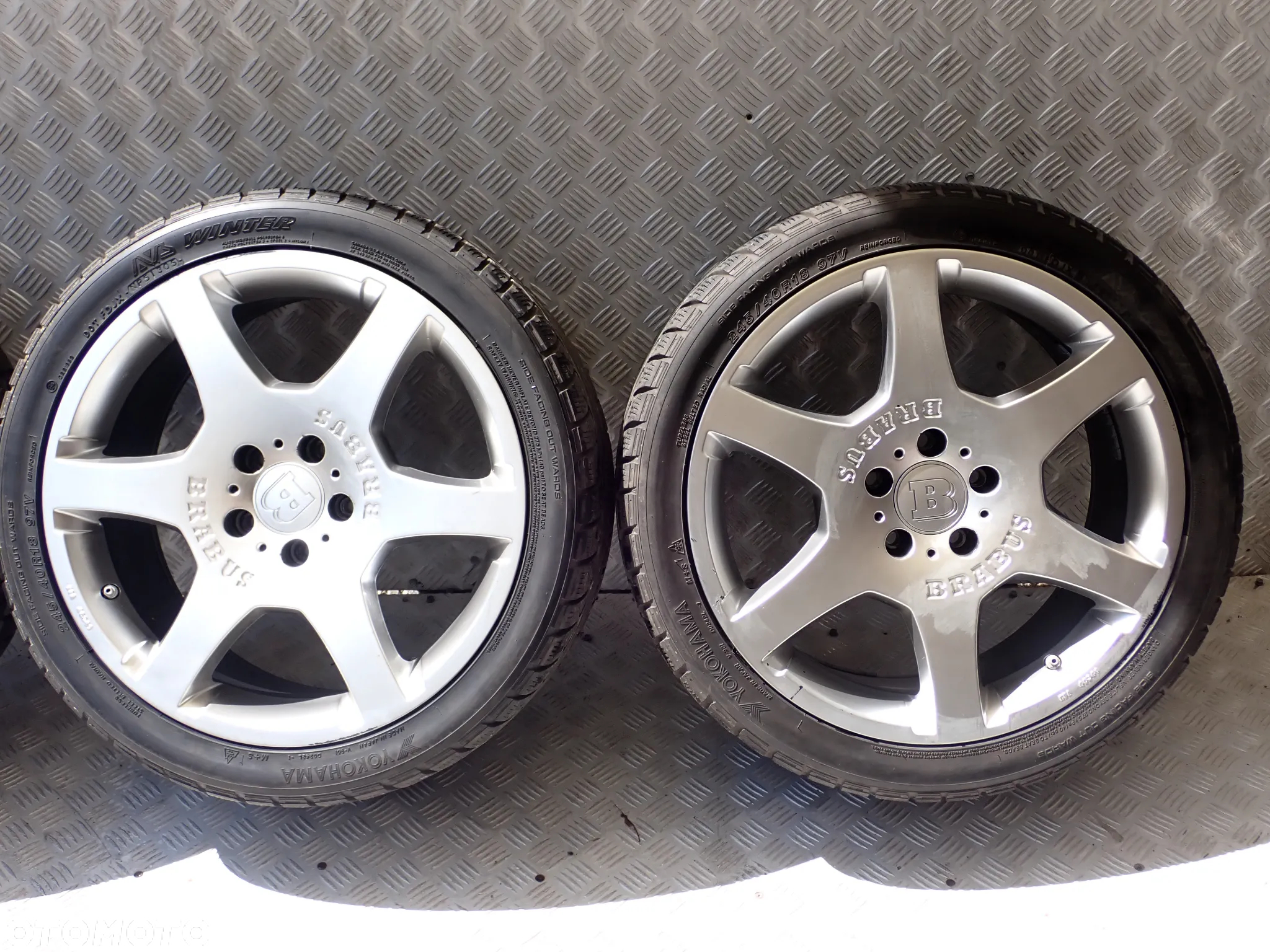 KOŁA FELGI ALUMINIOWE BRABUS 8,5JX18  ET 45  5X112  A13-858-45 Z OPONAMI ZIMA 245/40/18 2000 ZŁ - 2