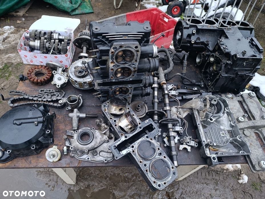 Części silnika Kawasaki GPZ 600 GPX ZX600A głowica cylinder wał E3 - 1