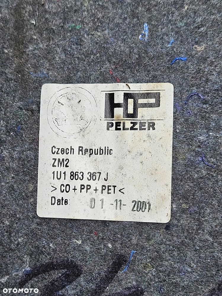Dywan 1U1863367J Wykładzina Tapicerka Podłoga Europa Skoda Octavia I 1 2002r - 33