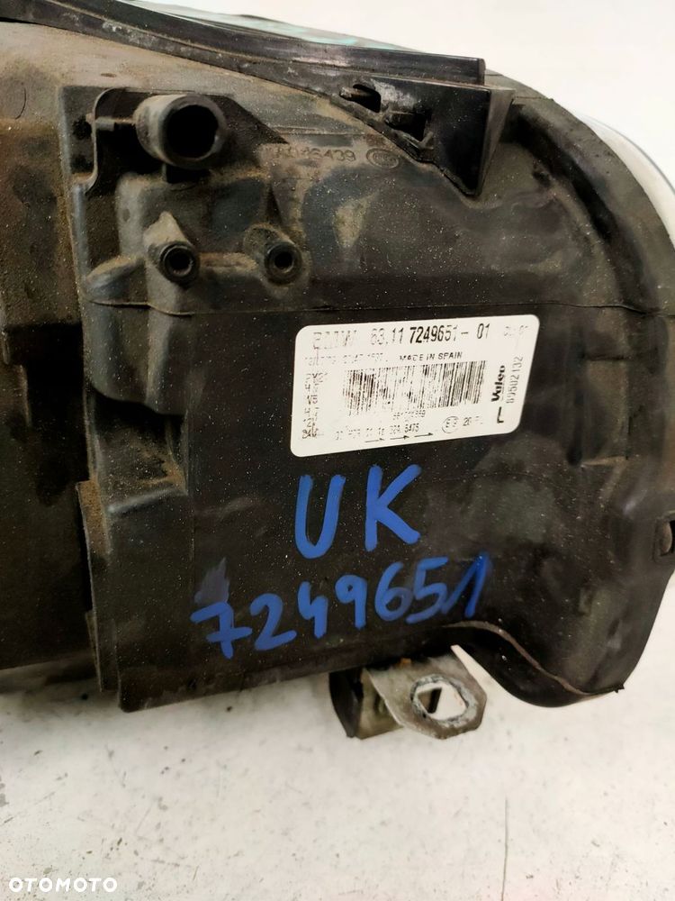 lampa lewa reflektor lewy bmw / lift lci 7249651 uk - 4
