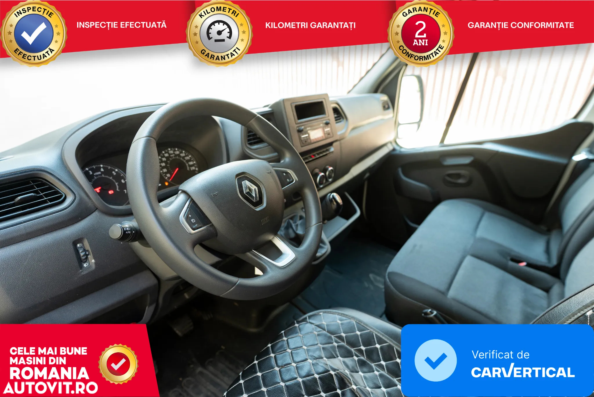 Renault Master L4H3 - Duba/Furgon - WEBASTO, STATIE RADIO, CABINA DE DORMIT, DRAPERII. - 13