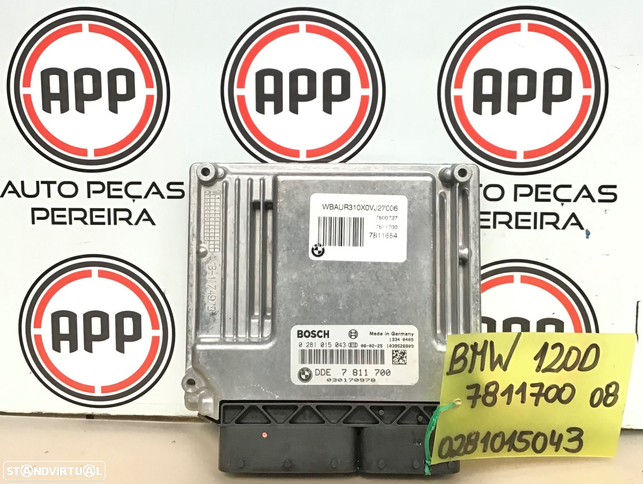 Centralina Bmw E90, E87, 20D de 2008, referência 7811700 0281015043 . - 1